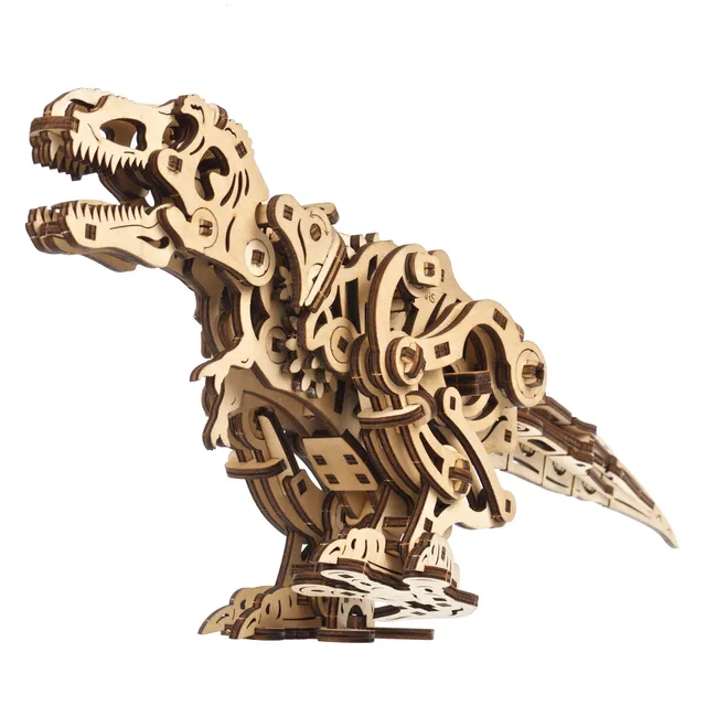 ugears-tyrannosaurus-rex-modellino-meccanico-in-legno-da-costruire image 1