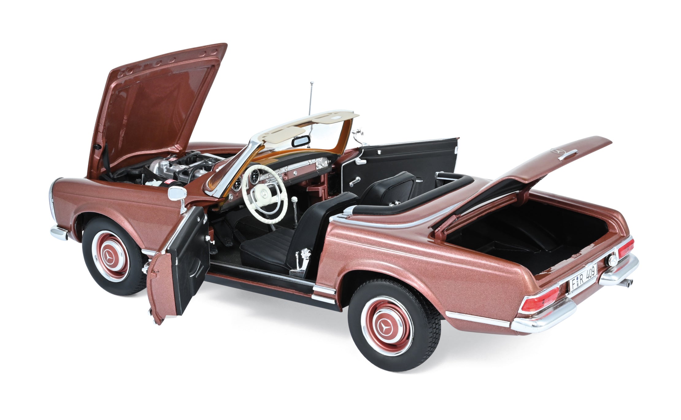 norev-mercedes-benz-230-sl-1963-1-18-rame-metallizzato-100-pz image 2