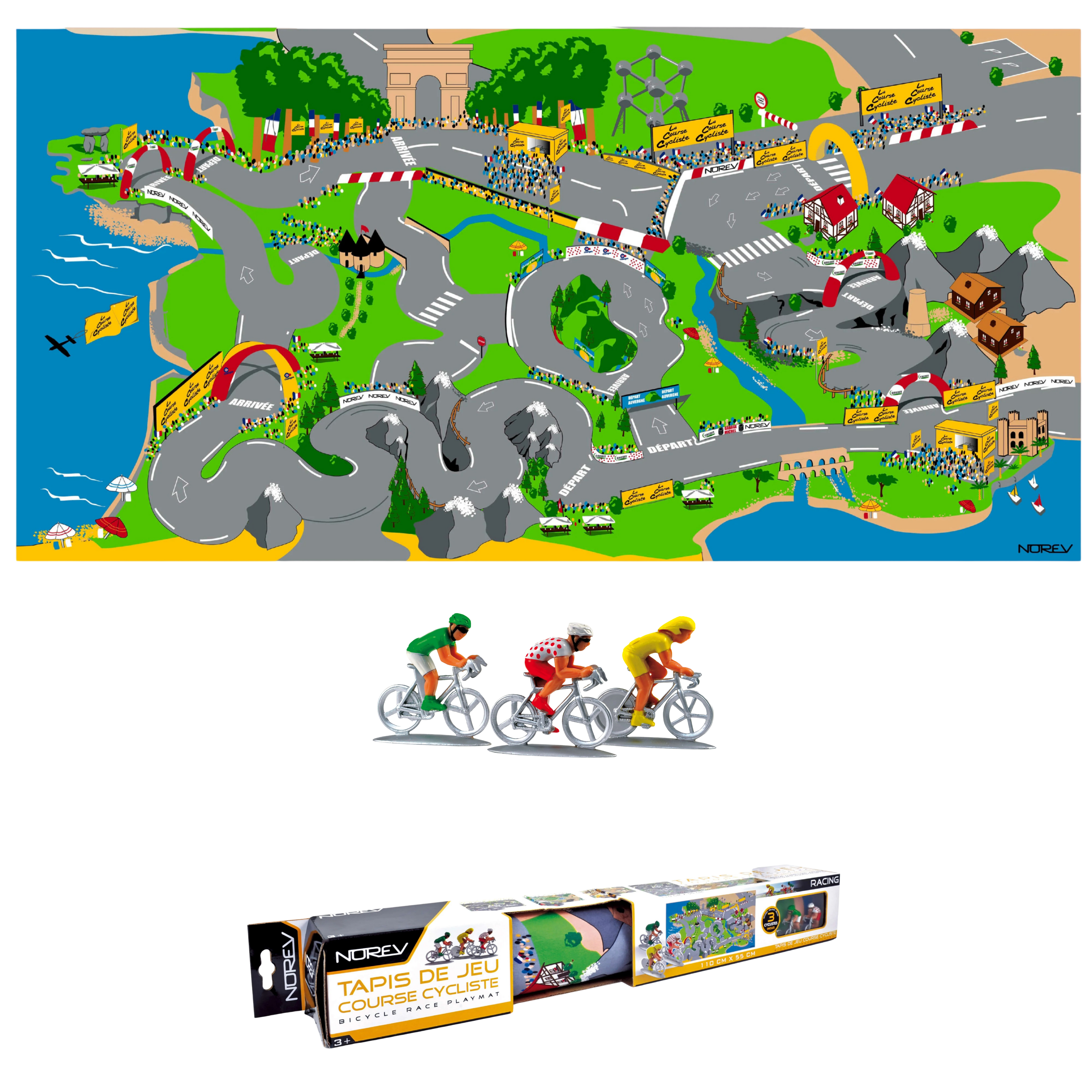 norev-tapis-de-jeu-course-de-v-los-110x55-cm-3-v-los image 1