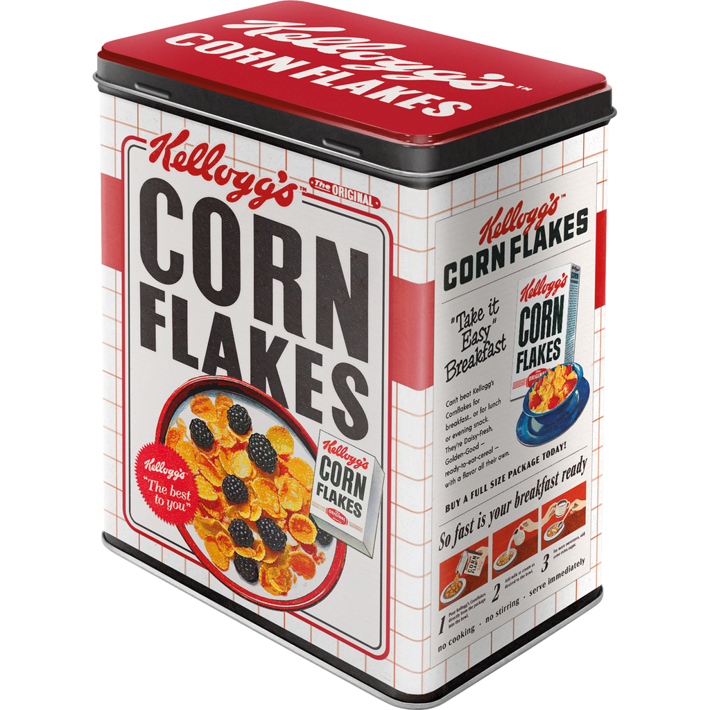 nostalgic-art-kellogg-s-corn-flakes-bowl-scatola-latta-3-litri image 1