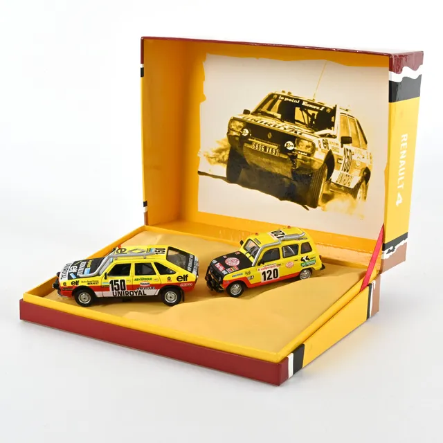 norev-coffret-r20-r4-rallye-dakar-fr-res-marreau-1-43-set-2-modellini image 1