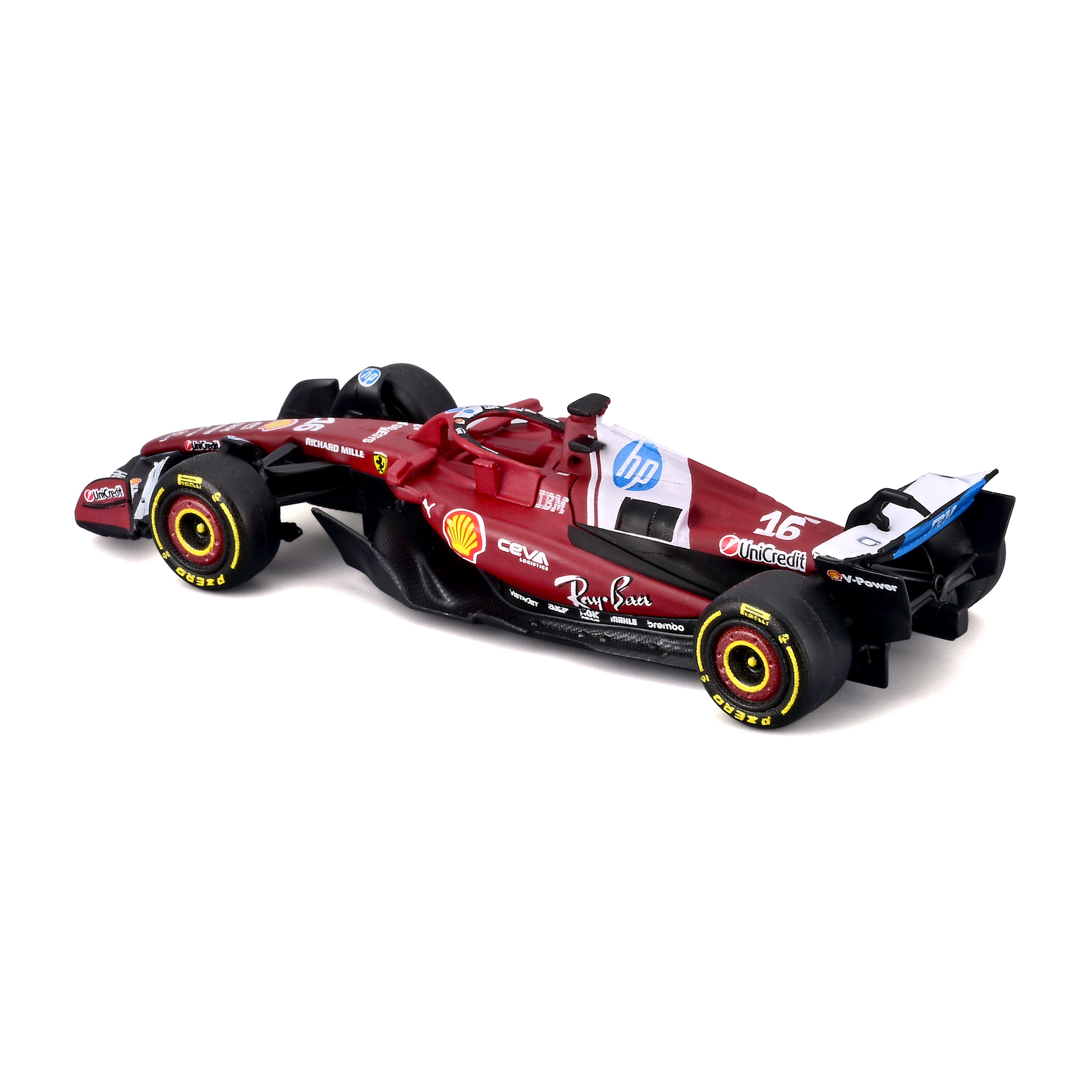 bburago-ferrari-sf-25-n-16-charles-leclerc-1-64-con-teca image 5