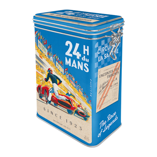 nostalgic-art-24h-le-mans-racing-poster-blue-scatola-metallo-clip-top image 1