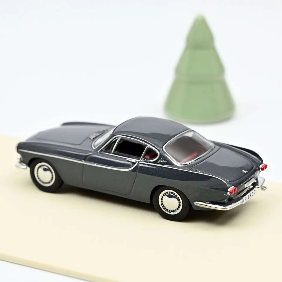 norev-volvo-p1800-1963-grey-metallic-modellino-auto-coup-1-43 image 1