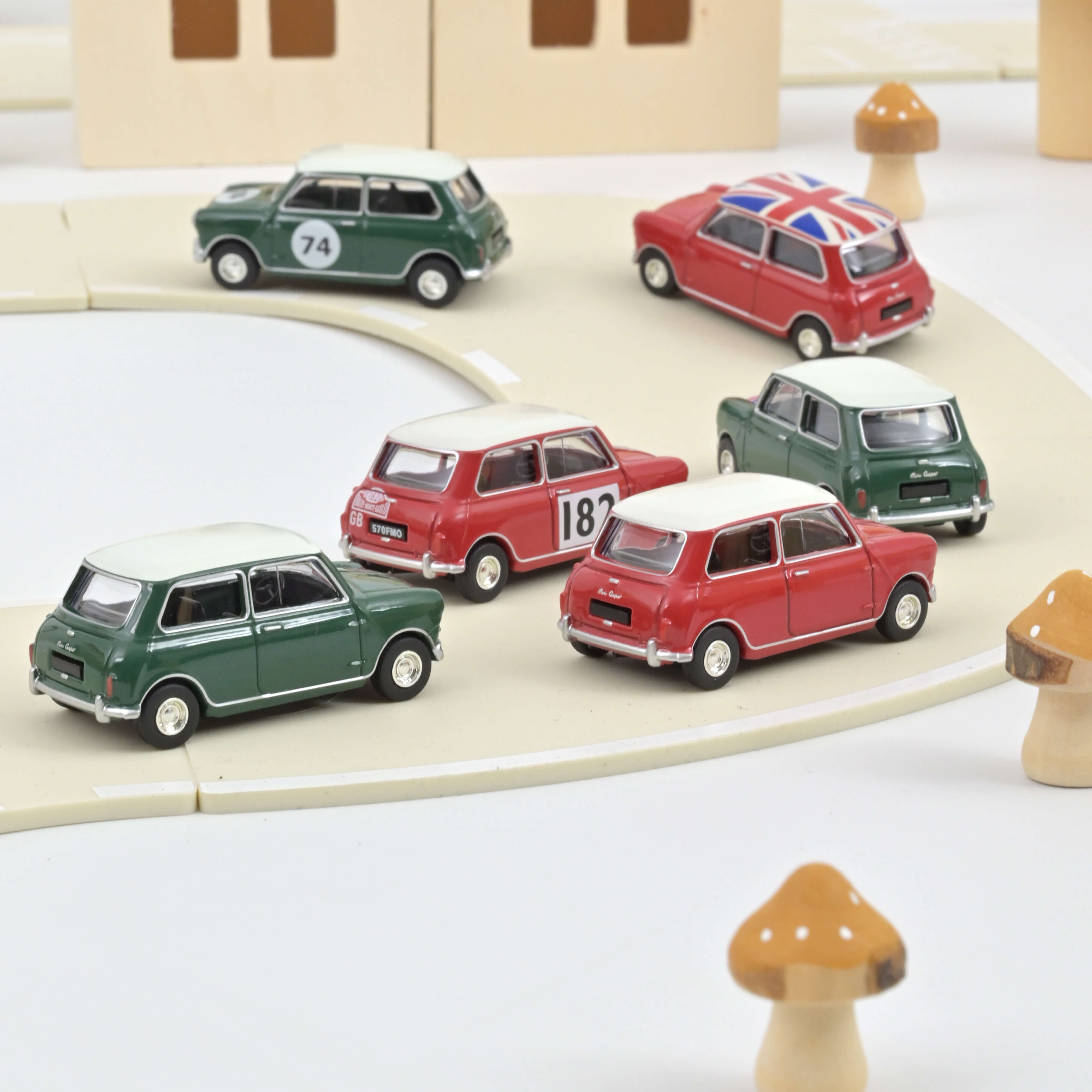 norev-mini-cooper-s-1964-vert-amande-toit-blanc-modellino-1-54 image 2