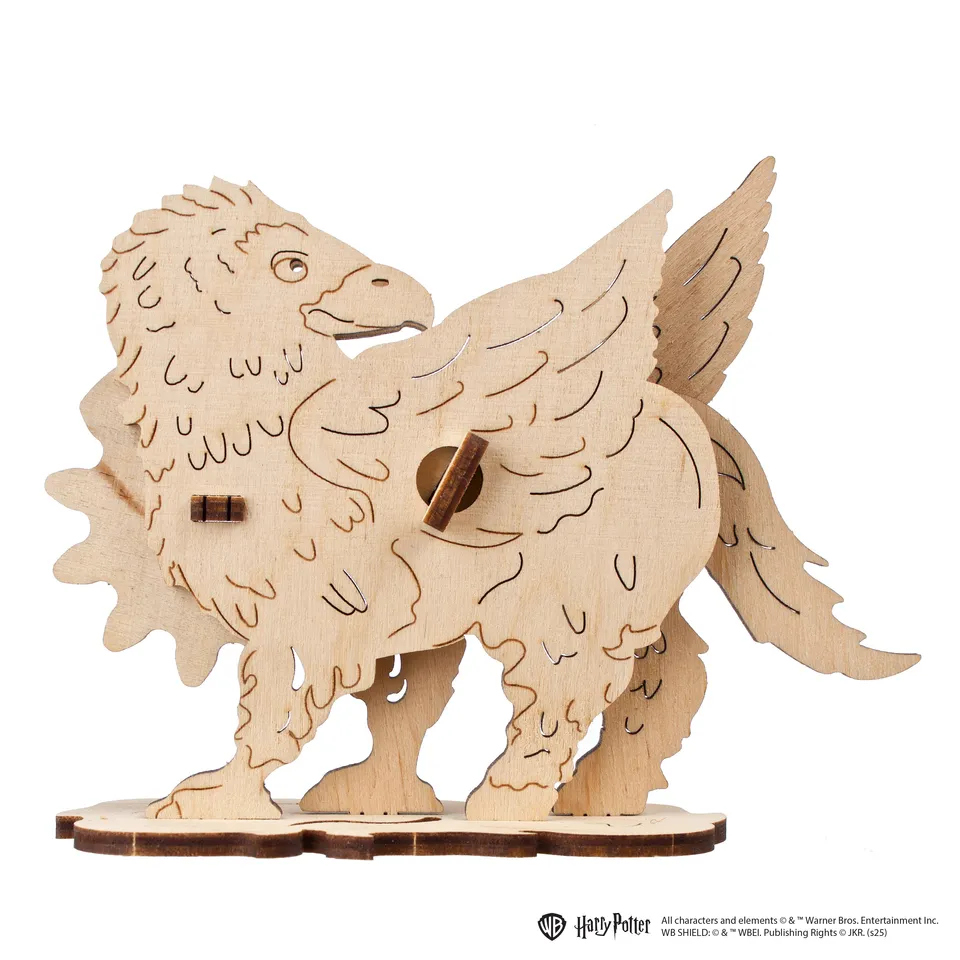 ugears-buckbeak-ippogrifo-modello-3d-in-legno-da-colorare-harry-potter image 1