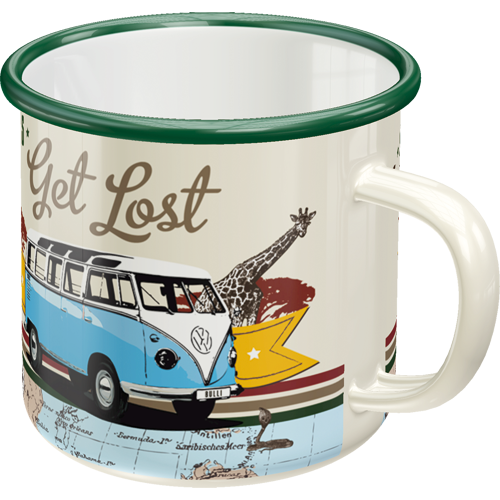 nostalgic-art-vw-bulli-let-s-get-lost-tazza-smaltata-360-ml image 4