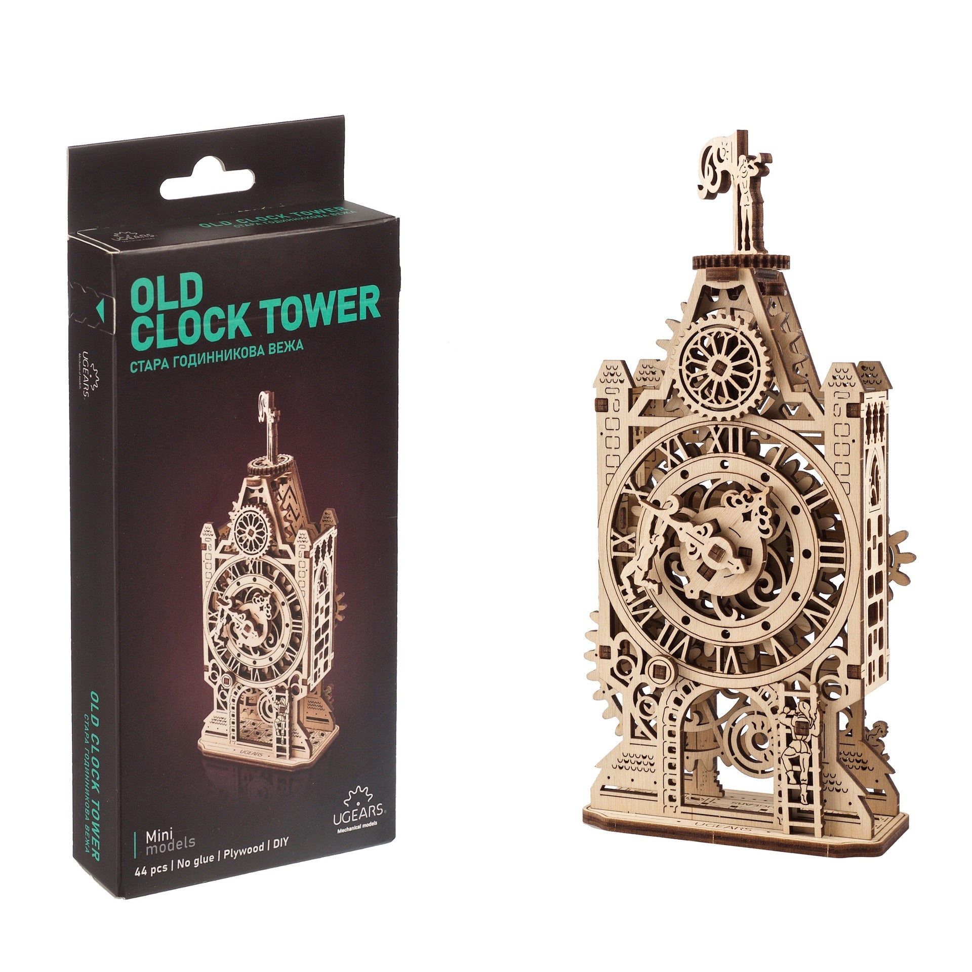 ugears-old-clock-tower-puzzle-3d-in-legno-meccanico image 5
