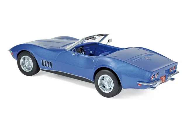 norev-chevrolet-corvette-convertible-1969-blu-metallizzato-1-18 image 1