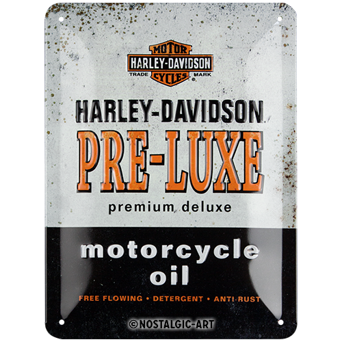 nostalgic-art-harley-davidson-pre-luxe-targa-in-metallo-15-x-20-cm image 1