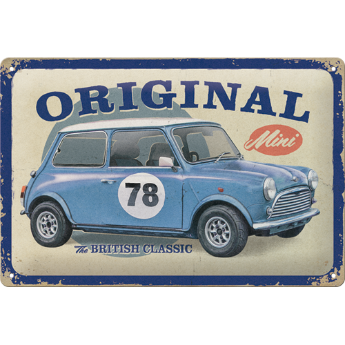 nostalgic-art-mini-the-british-classic-targa-in-metallo-20x30-cm image 1