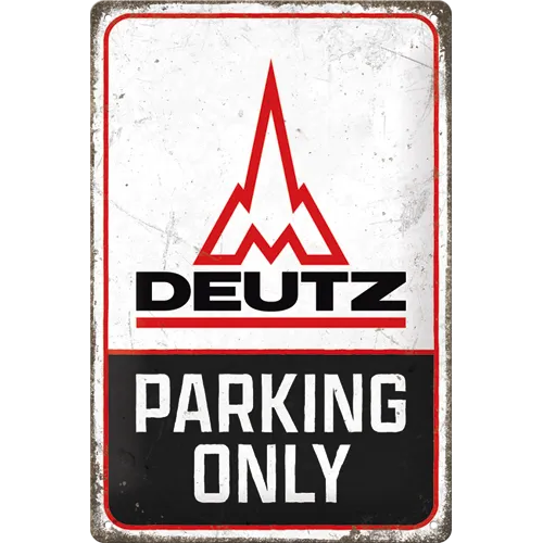 nostalgic-art-deutz-parking-only-targa-in-metallo-20x30-cm image 1