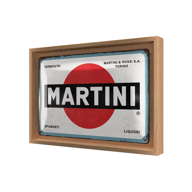 nostalgic-art-martini-logo-white-edizione-n-frame-m-24x33-5-cm image 1
