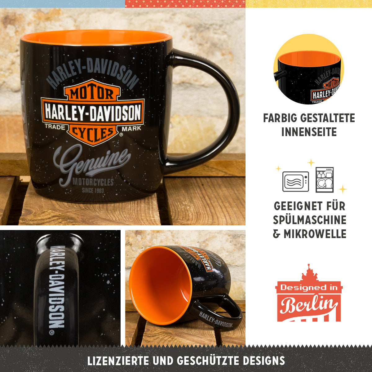 nostalgic-art-harley-davidson-set-regalo-3-tazze-in-ceramica-genuine-service image 3