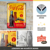 nostalgic-art-coca-cola-in-bottles-yellow-targa-in-metallo-30x40-cm image 4