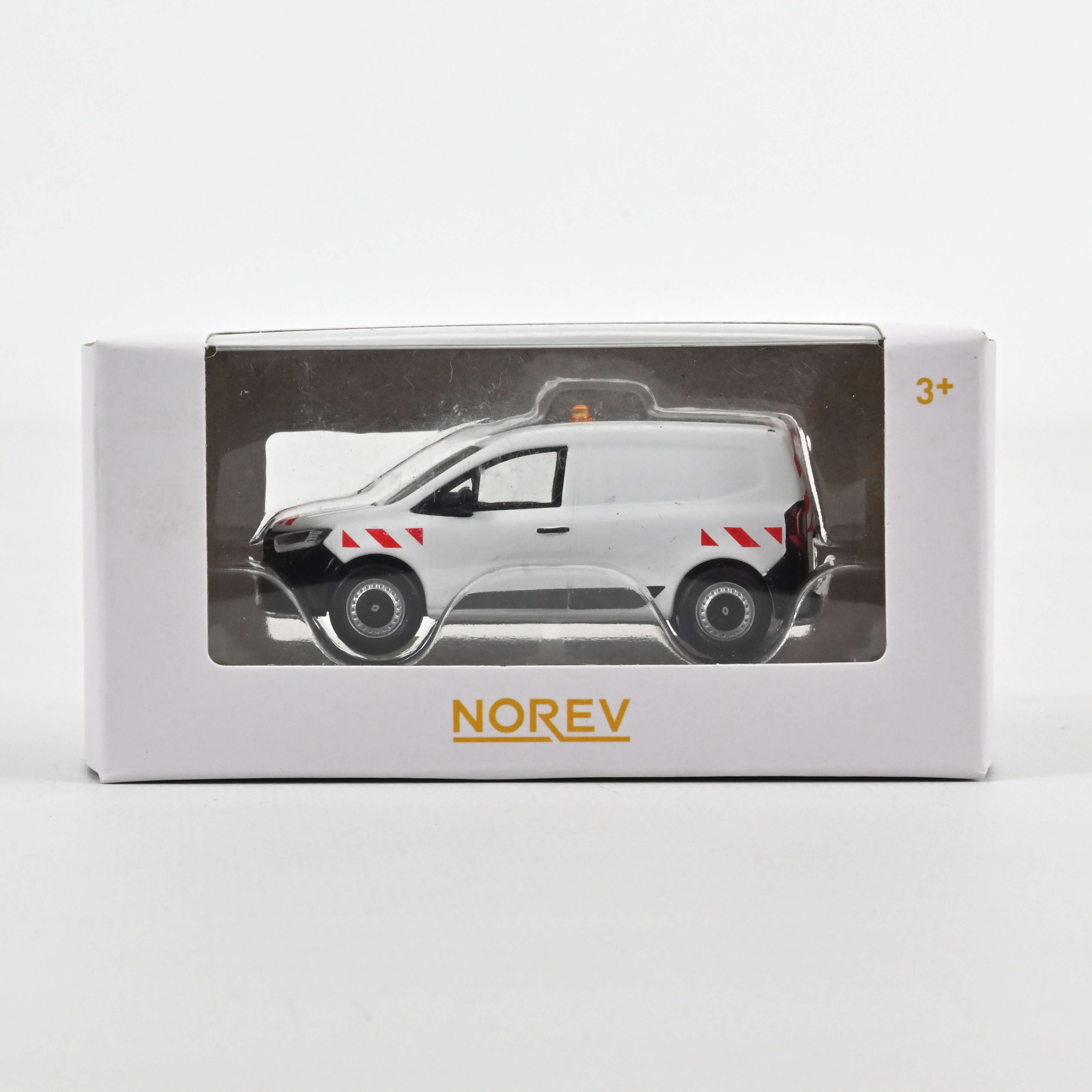 norev-renault-kangoo-van-2023-bianco-con-strisce-rosse-1-64-minijet-soccorso image 2