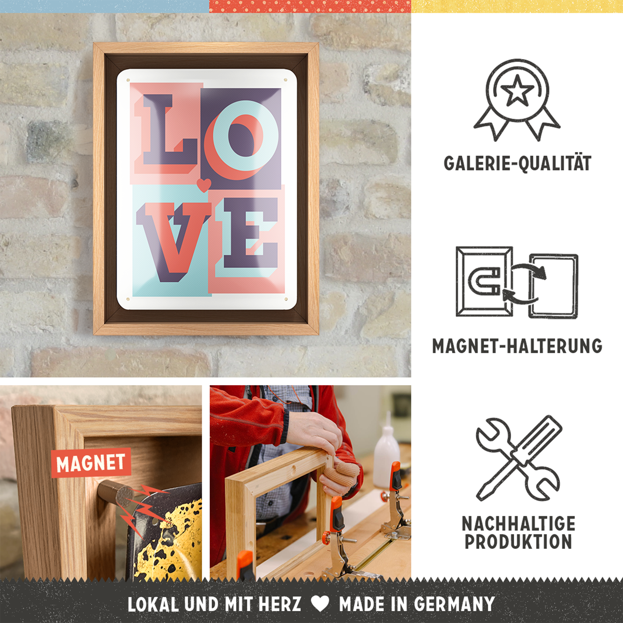 nostalgic-art-love-n-frame-s-edition-cornice-in-legno-18-5x24-cm image 3