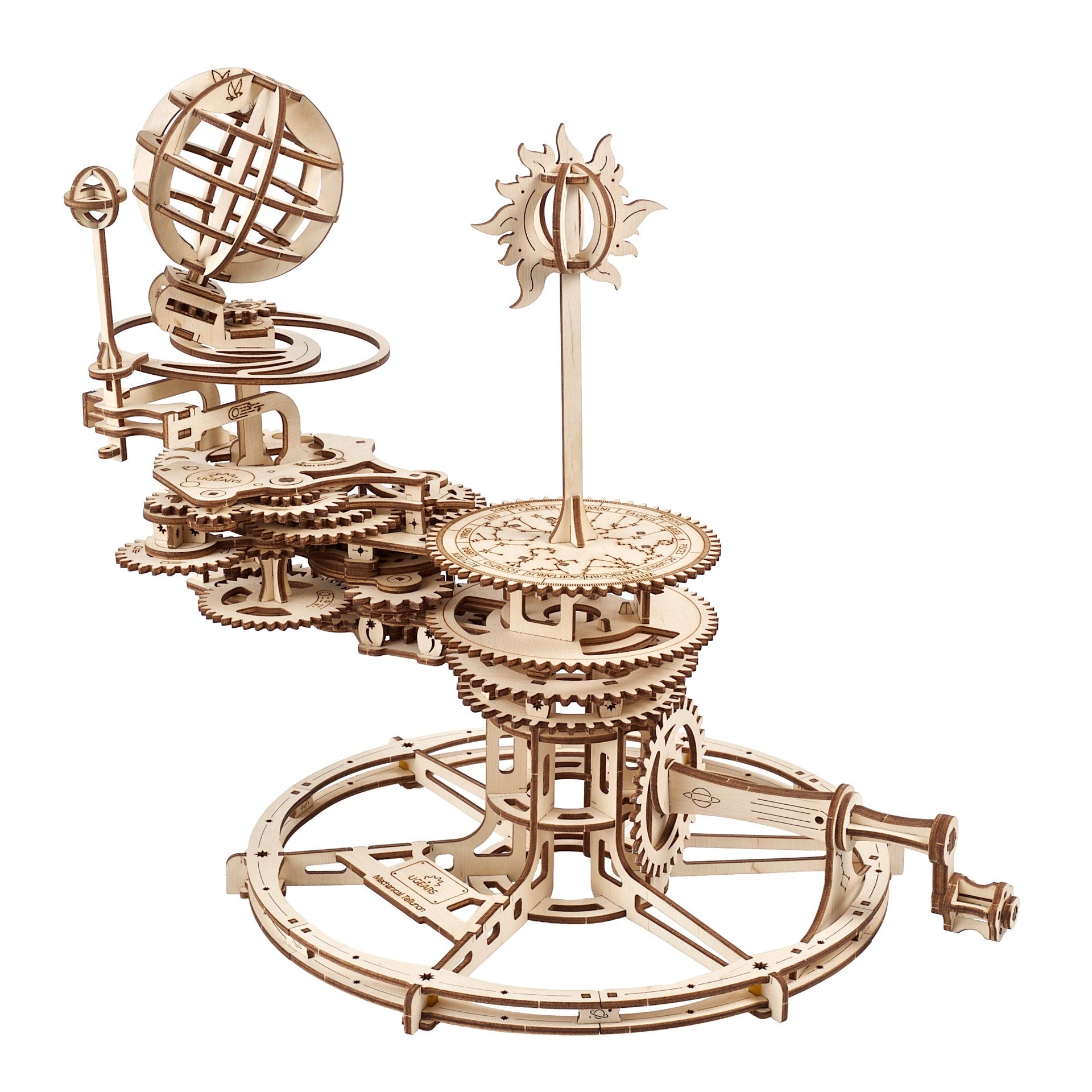ugears-mechanical-tellurion-planetario-sole-terra-luna-in-legno image 1