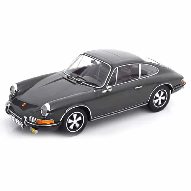 norev-porsche-911-s-1970-modellino-auto-1-18-grigio-scuro image 1