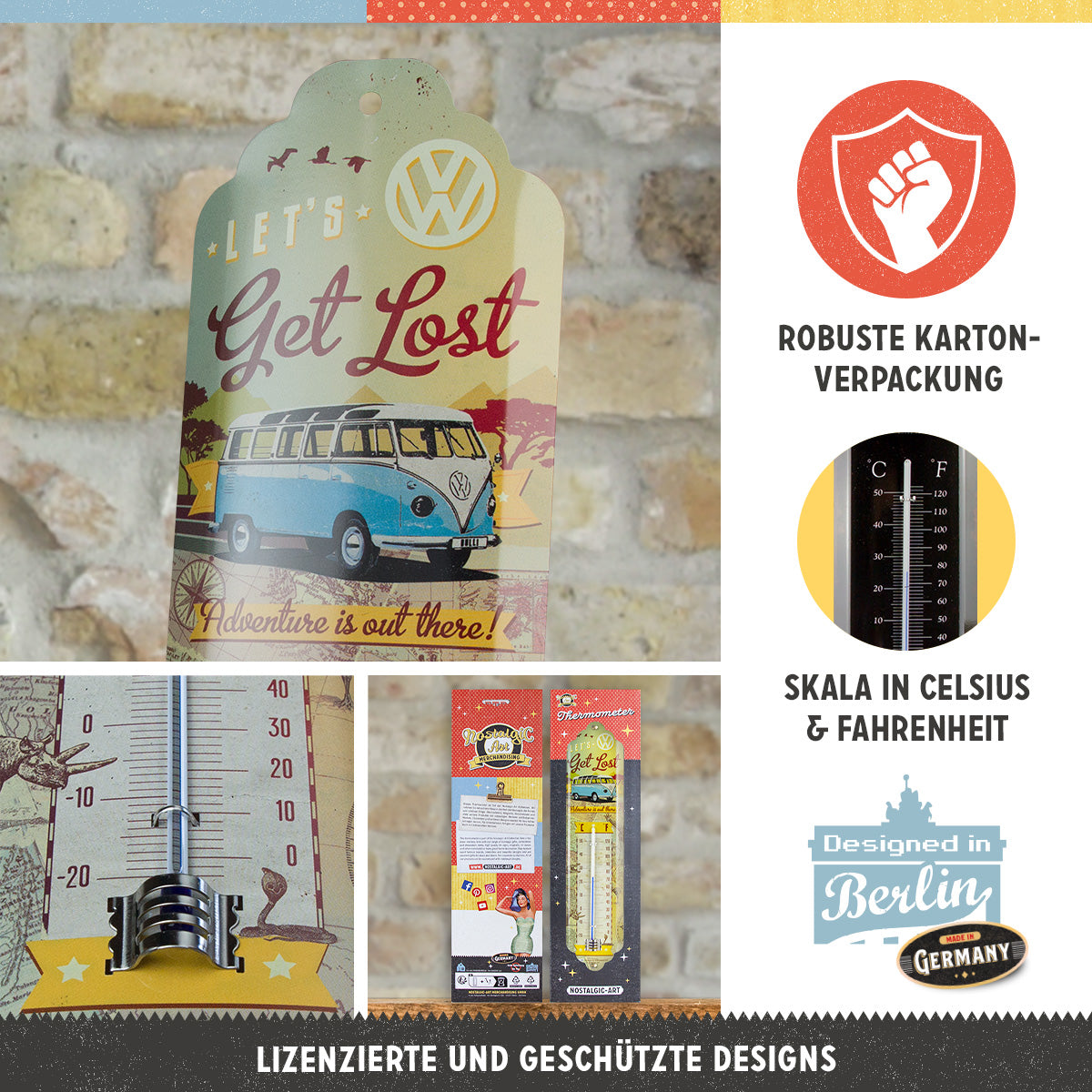nostalgic-art-vw-bulli-let-s-get-lost-termometro-6-5x28-cm image 3