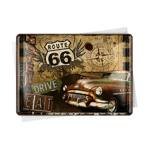 nostalgic-art-route-66-road-trip-card-in-metallo-10x14-cm-2 image 2