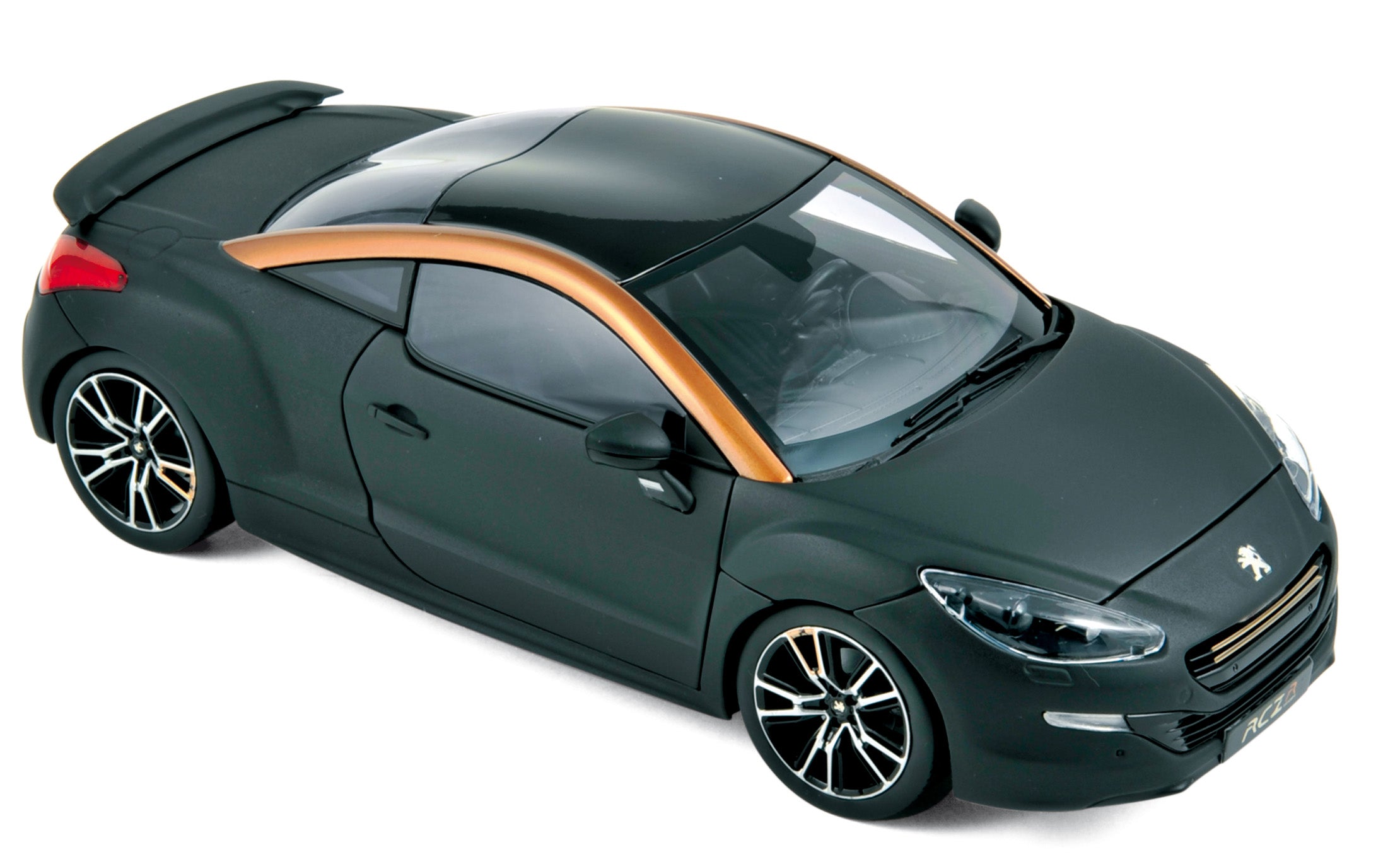 norev-peugeot-rcz-r-concept-2012-paris-modellino-1-18-nero-opaco-rame image 1