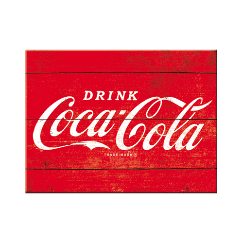 nostalgic-art-coca-cola-logo-red-magnete-da-frigo-in-latta-6x8-cm image 1