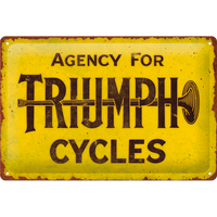 nostalgic-art-triumph-agency-for-cycles-targa-in-metallo-20x30-cm image 2