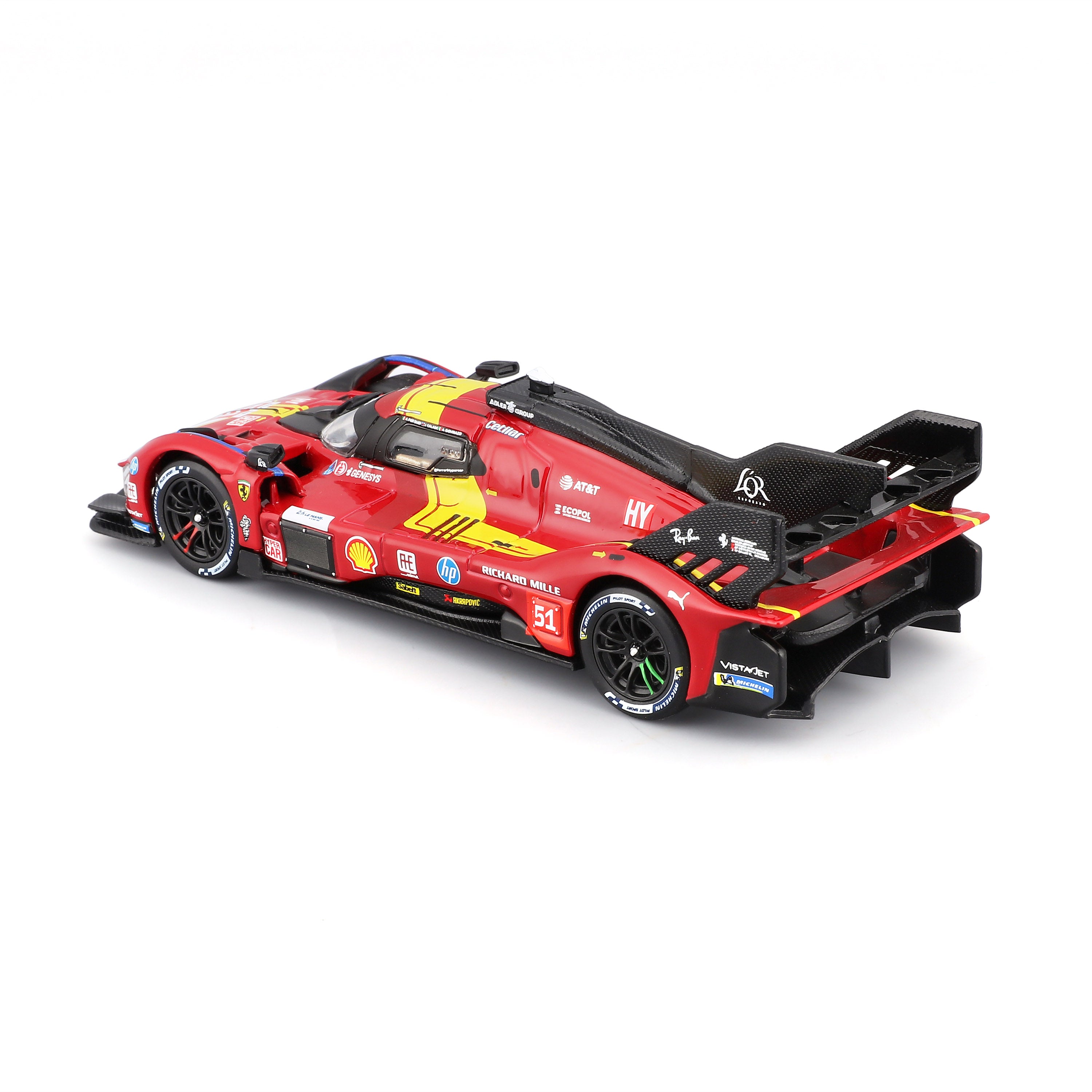 bburago-ferrari-499p-24h-lmh-hypercar-2025-n-51-scala-1-43-con-teca image 6