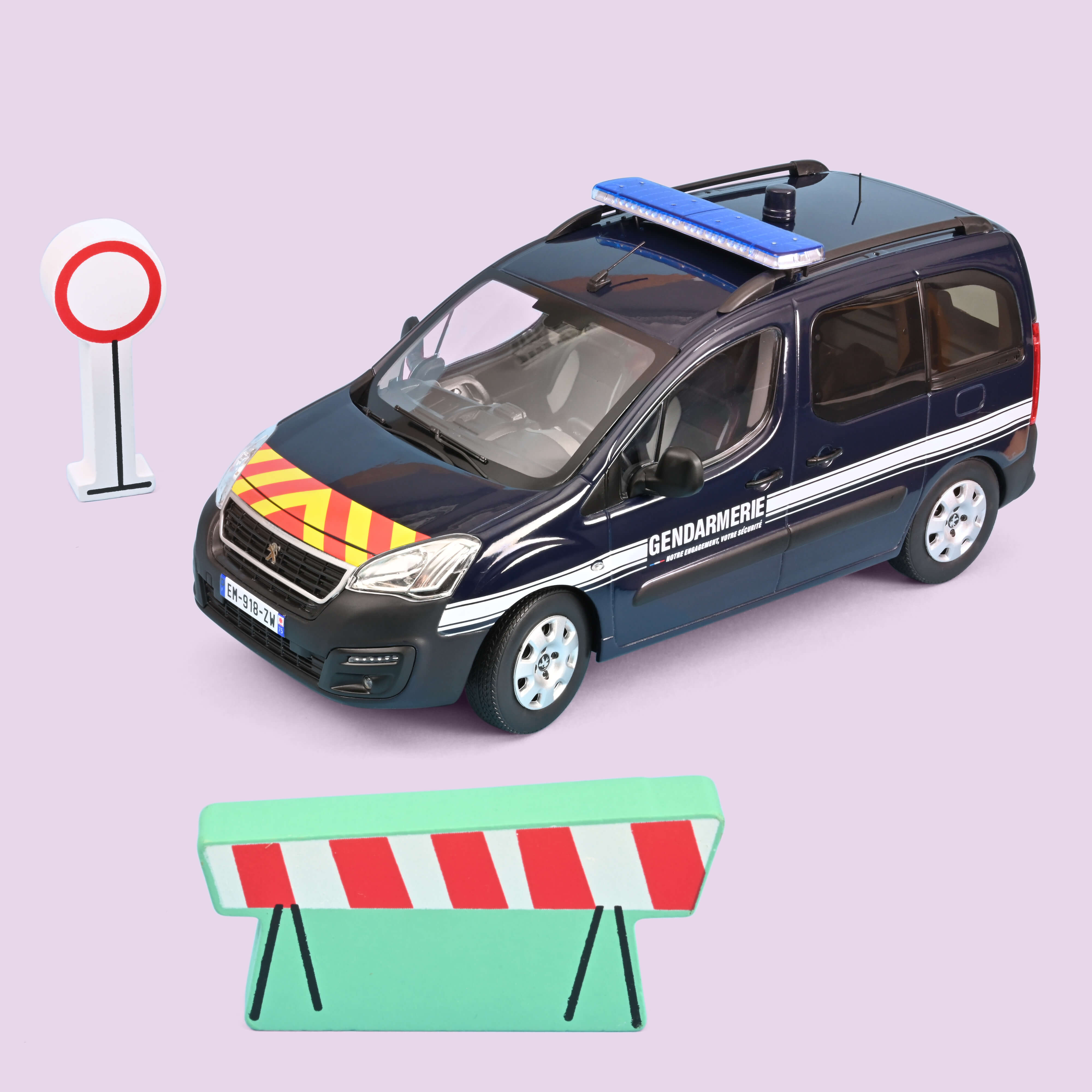 norev-peugeot-partner-2018-gendarmerie-modellino-auto-1-18 image 2