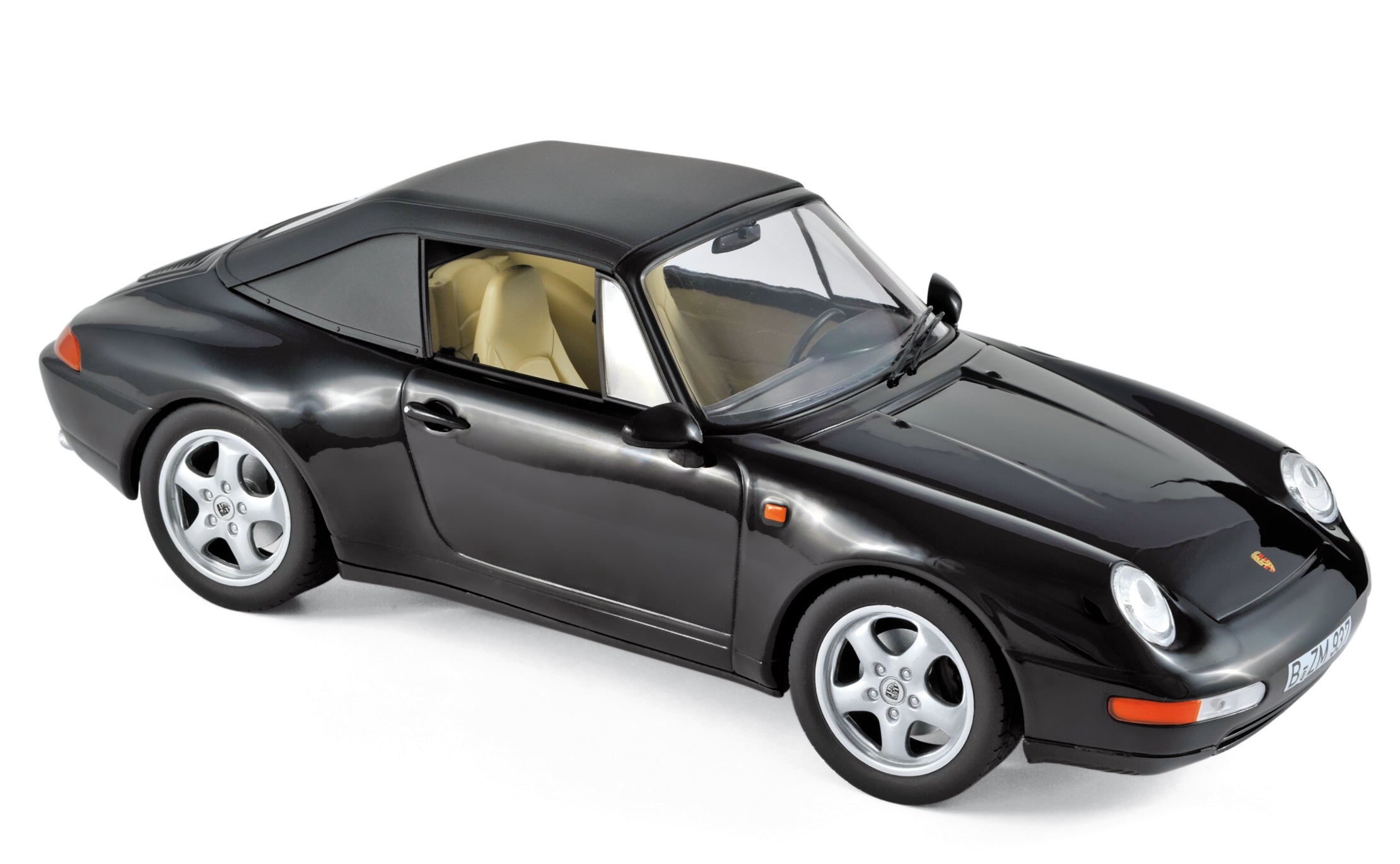 norev-porsche-911-carrera-cabriolet-1994-noir-1-18-modellino-youngtimer-nero image 1