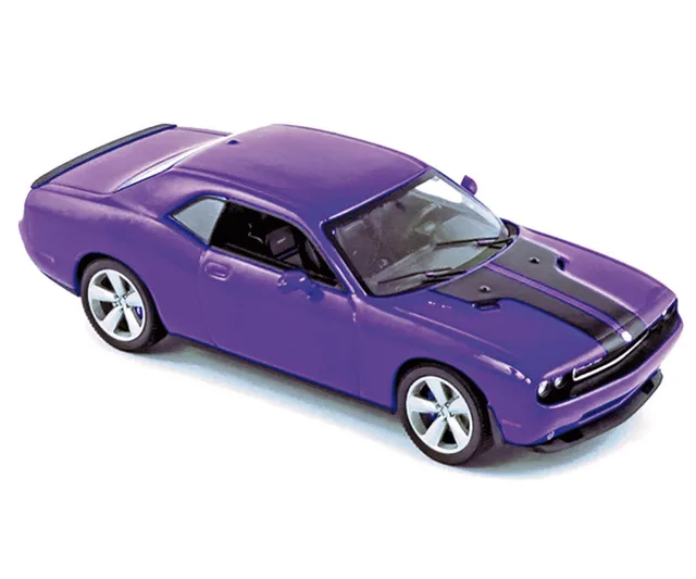 norev-dodge-challenger-coup-srt8-2008-plum-crazy-1-43 image 1