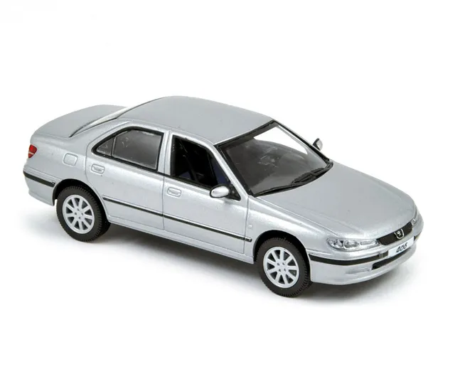 norev-peugeot-406-2003-modellino-auto-1-43-grigio-alluminio image 1