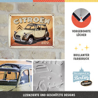 nostalgic-art-citroen-2cv-targa-in-metallo-15x20-cm image 2