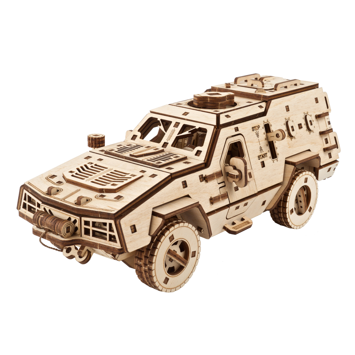 ugears-dozor-b-combat-vehicle-kit-meccanico-in-legno-assemblabile-veicolo-corazz image 1