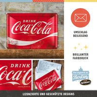 nostalgic-art-coca-cola-logo-red-wave-card-metallica-10x14-cm image 3