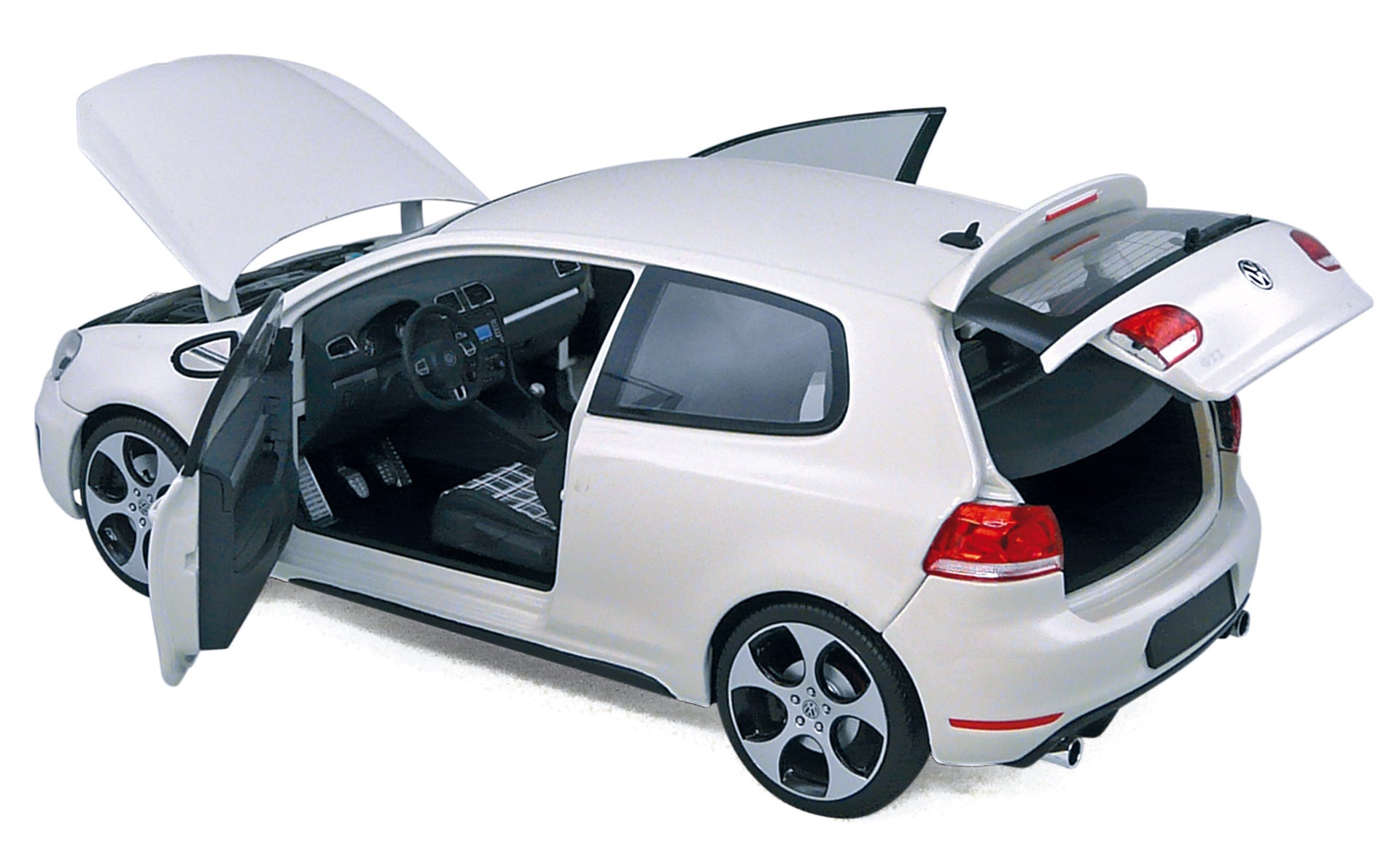 norev-vw-golf-gti-2009-modellino-auto-1-18-candy-white image 1