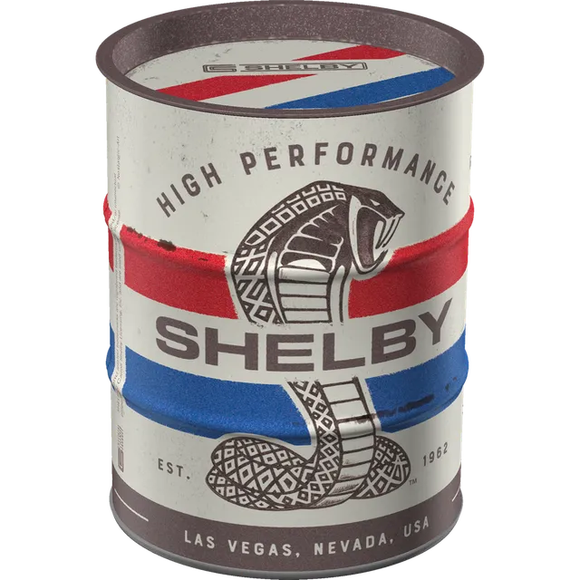 nostalgic-art-shelby-cobra-snake-salvadanaio-barile-olio-600-ml image 1
