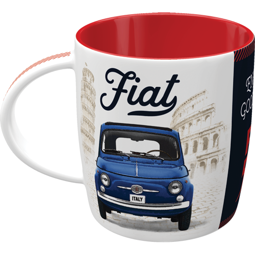 nostalgic-art-fiat-500-enjoy-the-good-times-tazza-in-ceramica-330-ml image 4