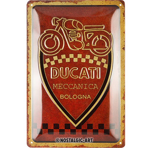 nostalgic-art-ducati-meccanica-bologna-targa-in-metallo-20x30-cm-2 image 2