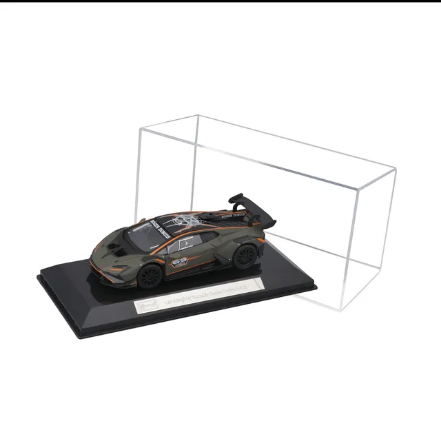 bburago-lamborghini-hurac-n-super-trofeo-evo2-1-43-verde-metallizzato-con-teca image 1