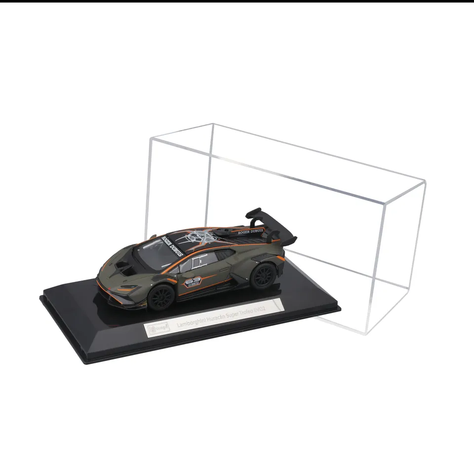 bburago-lamborghini-hurac-n-super-trofeo-evo2-1-43-verde-metallizzato-con-teca image 1