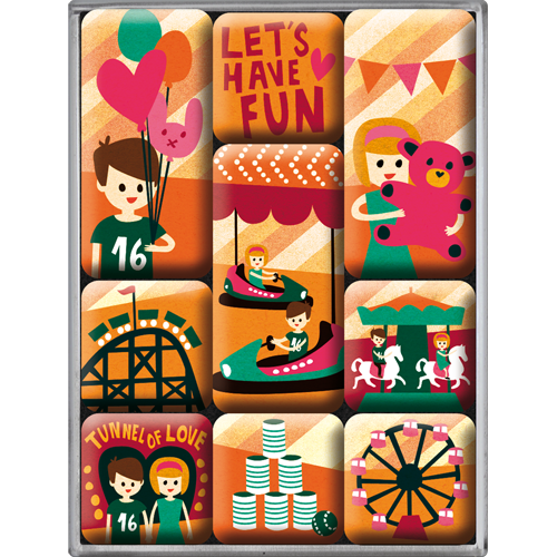 nostalgic-art-let-s-have-fun-set-magneti-decorativi-7x9x2-cm-con-box-regalo image 1