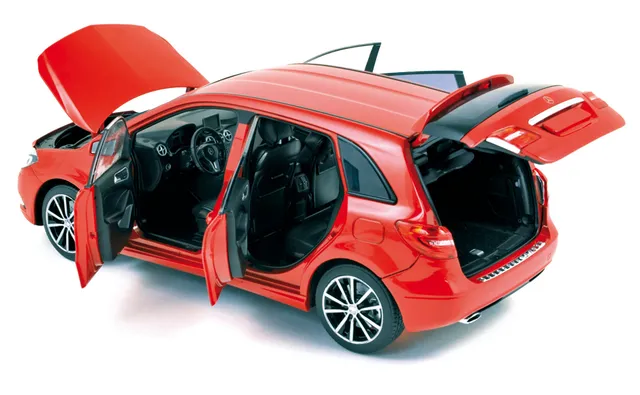 norev-mercedes-benz-b-klasse-2011-rossa-1-18-edizione-limitata-1000-pz-modellino image 1