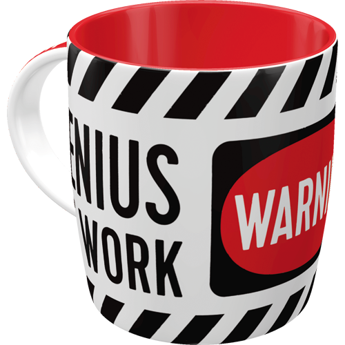 nostalgic-art-genius-at-work-tazza-in-ceramica-330-ml image 1