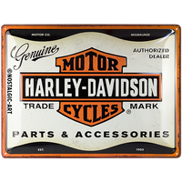 nostalgic-art-harley-davidson-parts-accessories-targa-metallica-30x40-cm image 2