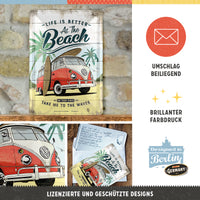 nostalgic-art-vw-bulli-beach-card-in-metallo-10x14-cm image 3