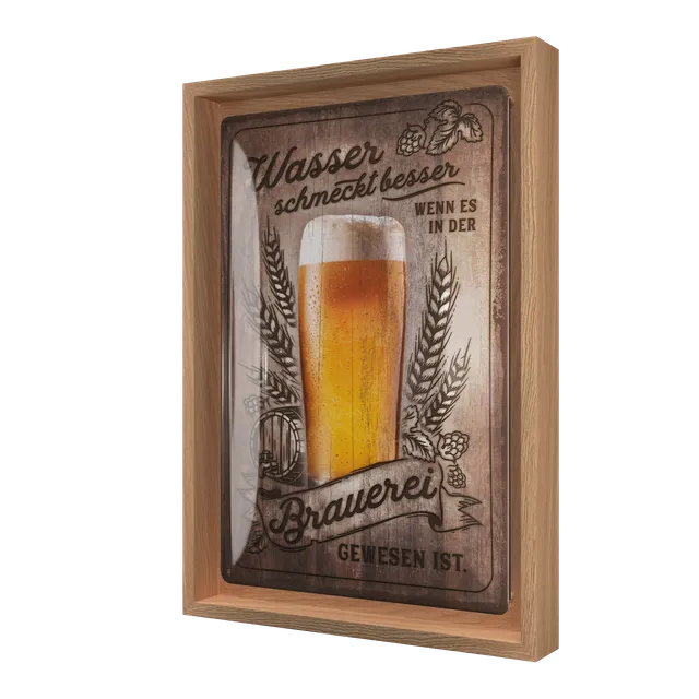 nostalgic-art-wasser-schmeckt-besser-n-frame-m-edition-24x33-5-cm image 1