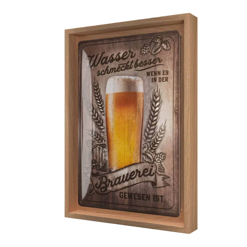 nostalgic-art-wasser-schmeckt-besser-n-frame-m-edition-24x33-5-cm image 1