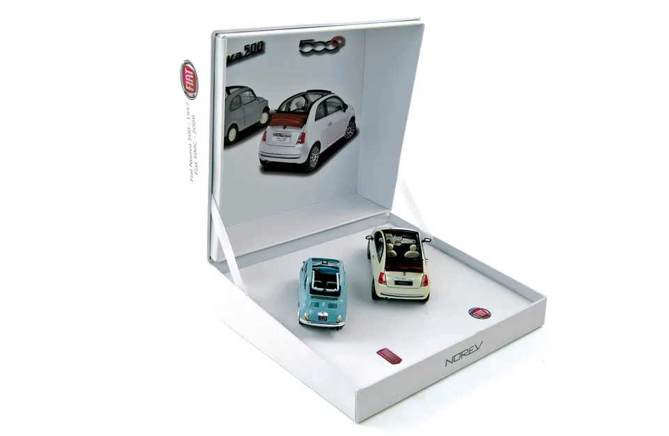 norev-cofanetto-fiat-500-1957-e-500c-2009-1-43-edizione-limitata image 1